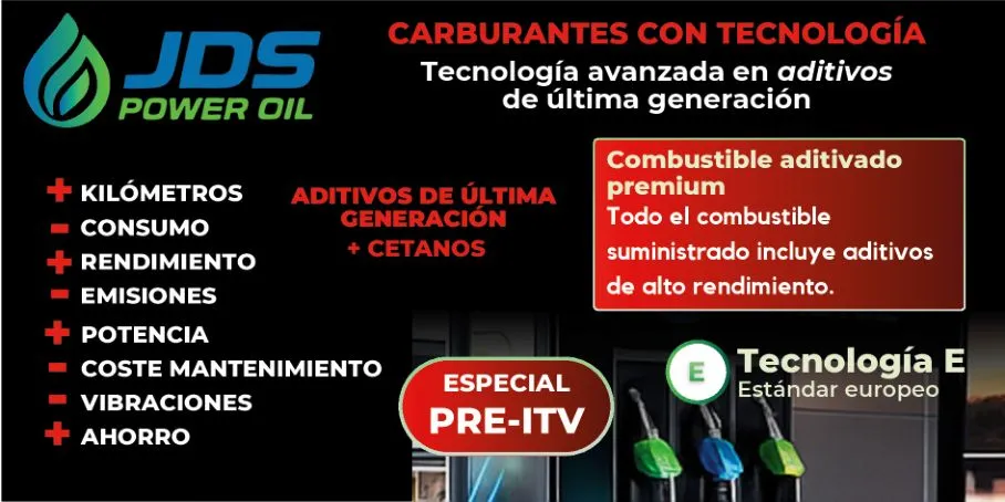 Vinilo de surtidor JDS Power Oil de 16 por 8 centímetros.